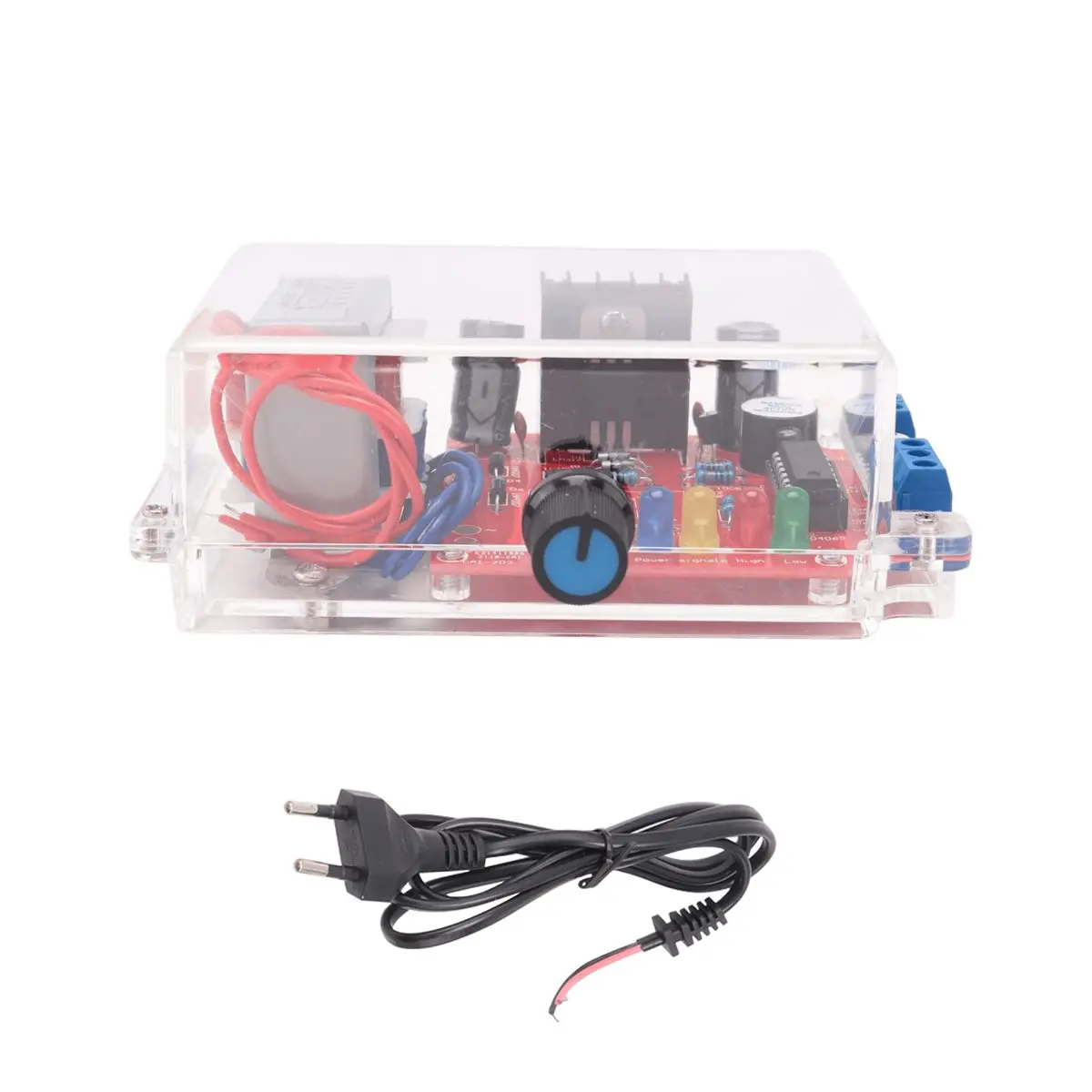 (A23G) LM317 가변 전압 조정기 DIY 키트 220V 1.25V-12.5V 스텝다운 전원 공급 장치 모듈 전자 키트 EU 플러그