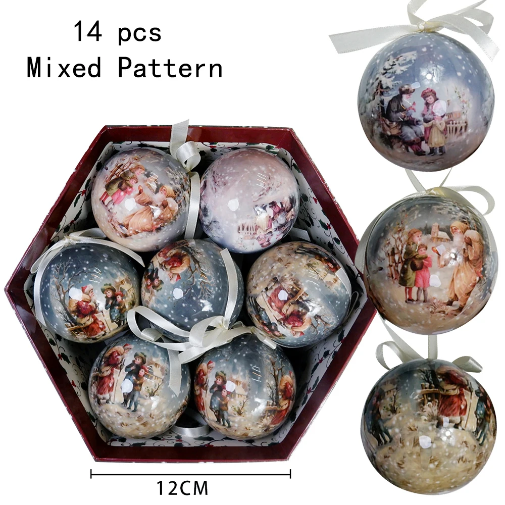 thumbnail image 1 of Juego de bolas de espuma para árbol de Navidad de 8 cm, esferas decorativas para el hogar, fiestas, adornos colgantes, decoración de Año Nuevo, regalo de Navidad, 1 of 5
