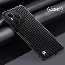 Leather Skin Feel Back Cover - Simple Protective Case for HONOR 400 (Carbon Fibre)