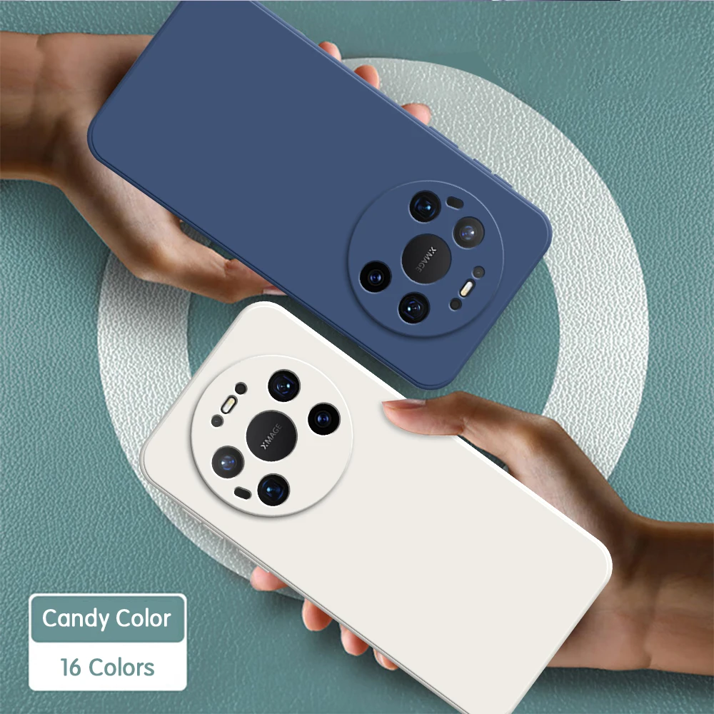 Elegant Liquid Silicone Shockproof Soft Phone Case - Pure Color