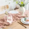 4 Pack Burgundy Cheesecloth Table Runner Gauze Semi-Sheer Backdrop Drape Fabric for Wedding Holiday Party Bridal Shower Decor 5