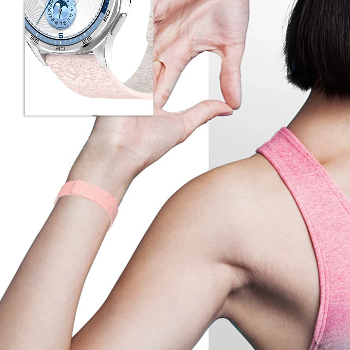 Sport Magnetic strap For Samsung Galaxy Watch 7 6 5 44 40mm 18mm 20mm 22mm Silicone Band for Huawei GT5 Correa Accessories