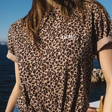 Leopard Print Shirt - Women's Clothing 