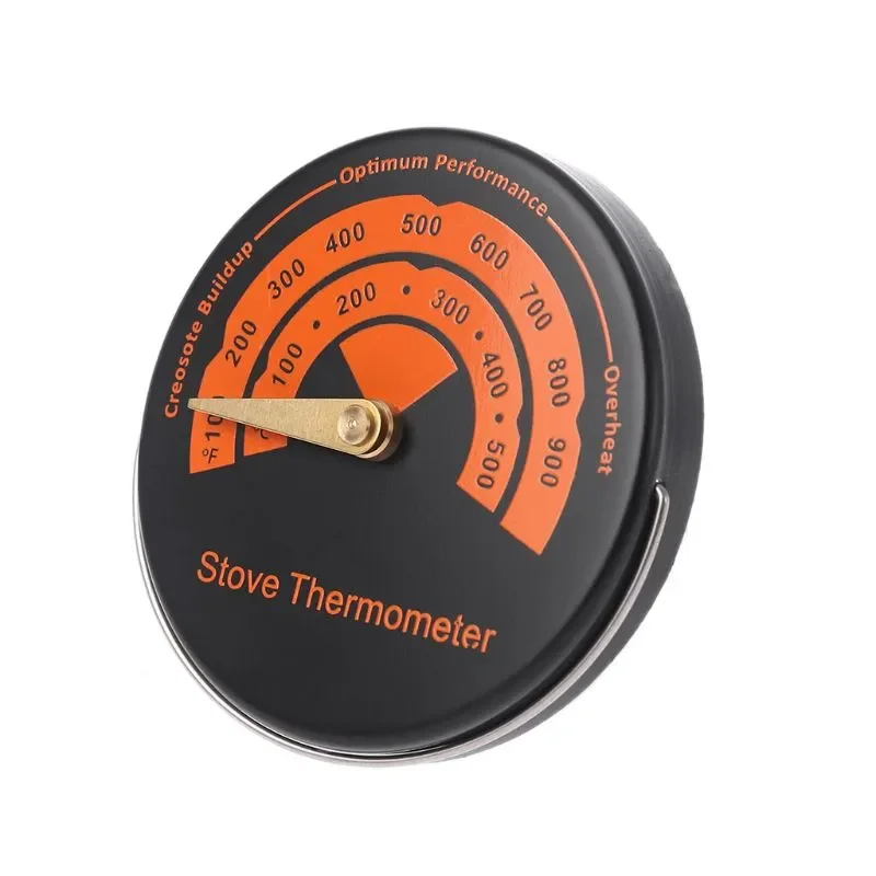 

Efficient Alloy Magnetic Stove Thermometer Heat Powered For Wood Log Burning Stove Fireplace Burner Fireplace Fan Thermometer