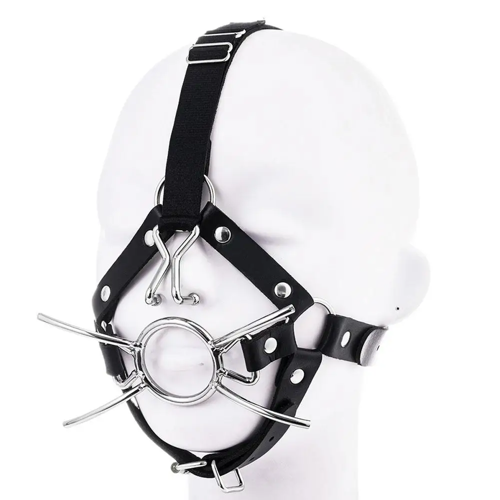 Gag Ball Mouth Restraint Set Adjustable Harness Sturdy Soft Touch_voghion.com