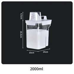 Clear Airtight Multipurpose Storage Container with Measuring Cup (2300ML)