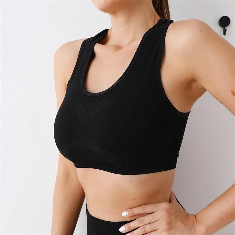 Fitness Sports Bra Women Soft Brassiere Yoga Underwear Crop Tops 7 Color Breathable Running Gym Underwear Quick Dry Vest sports bra,women lingerie,womens bras,sports underwear,womens lingerie,crop tops
