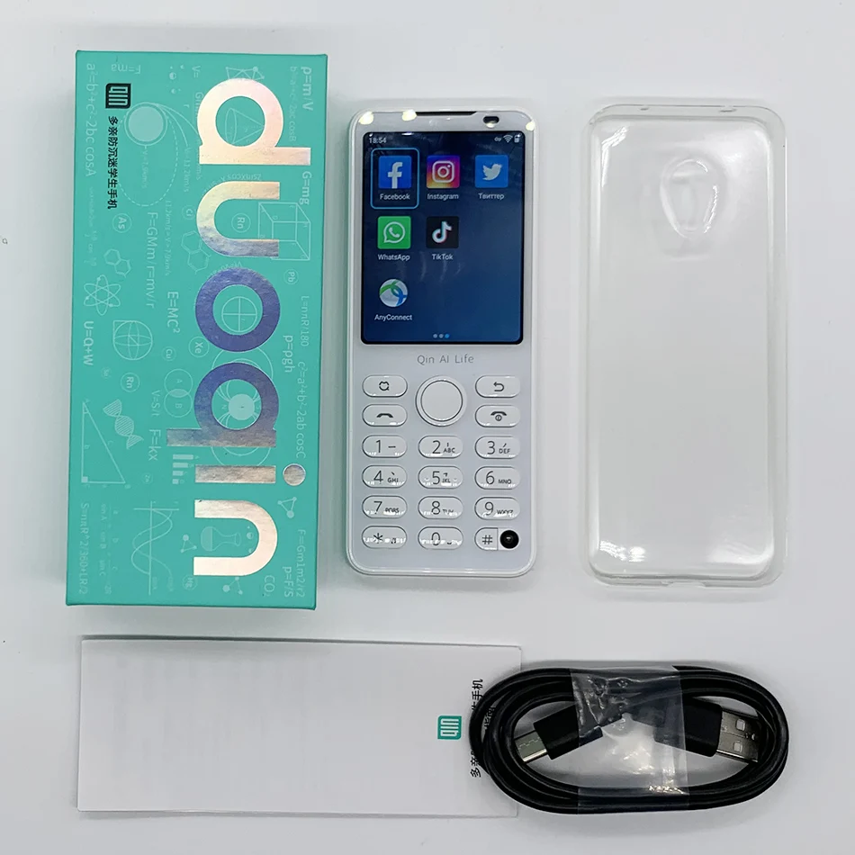 Qin-F21 Proスマートフォン,2.8インチタッチスクリーン,Android