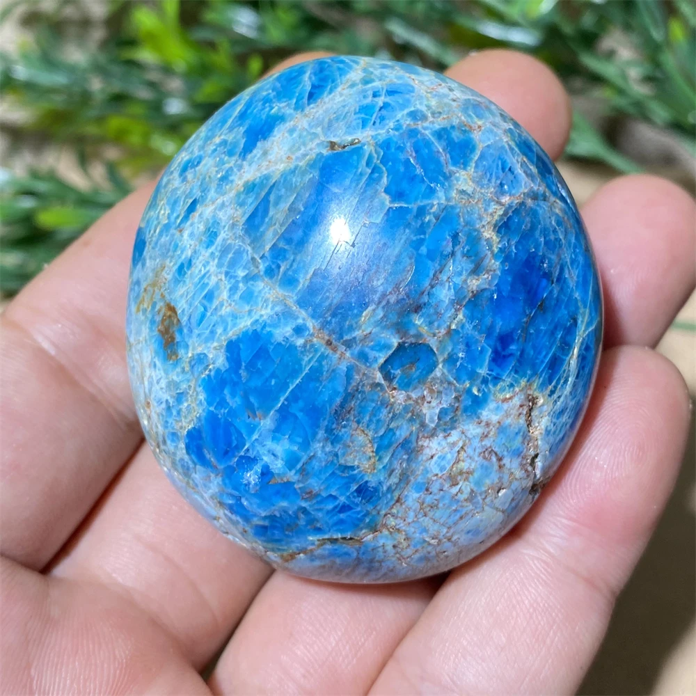 Apatite Natural Stone Blue Crystal Healing Palm Reiki Wicca Living Minerals Spiritual Aquarium Ornaments Home Decoration Room 5