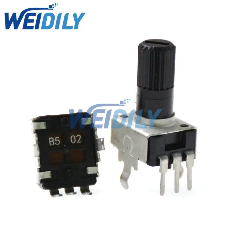 RV09 Vertical 12.5mm Shaft Long 1K 2K 5K 10K 20K 50K 100K 1M 9Type 3Pin Seal Rotary Potentiometer 10PCS adjustable resistor rotary potentiometer