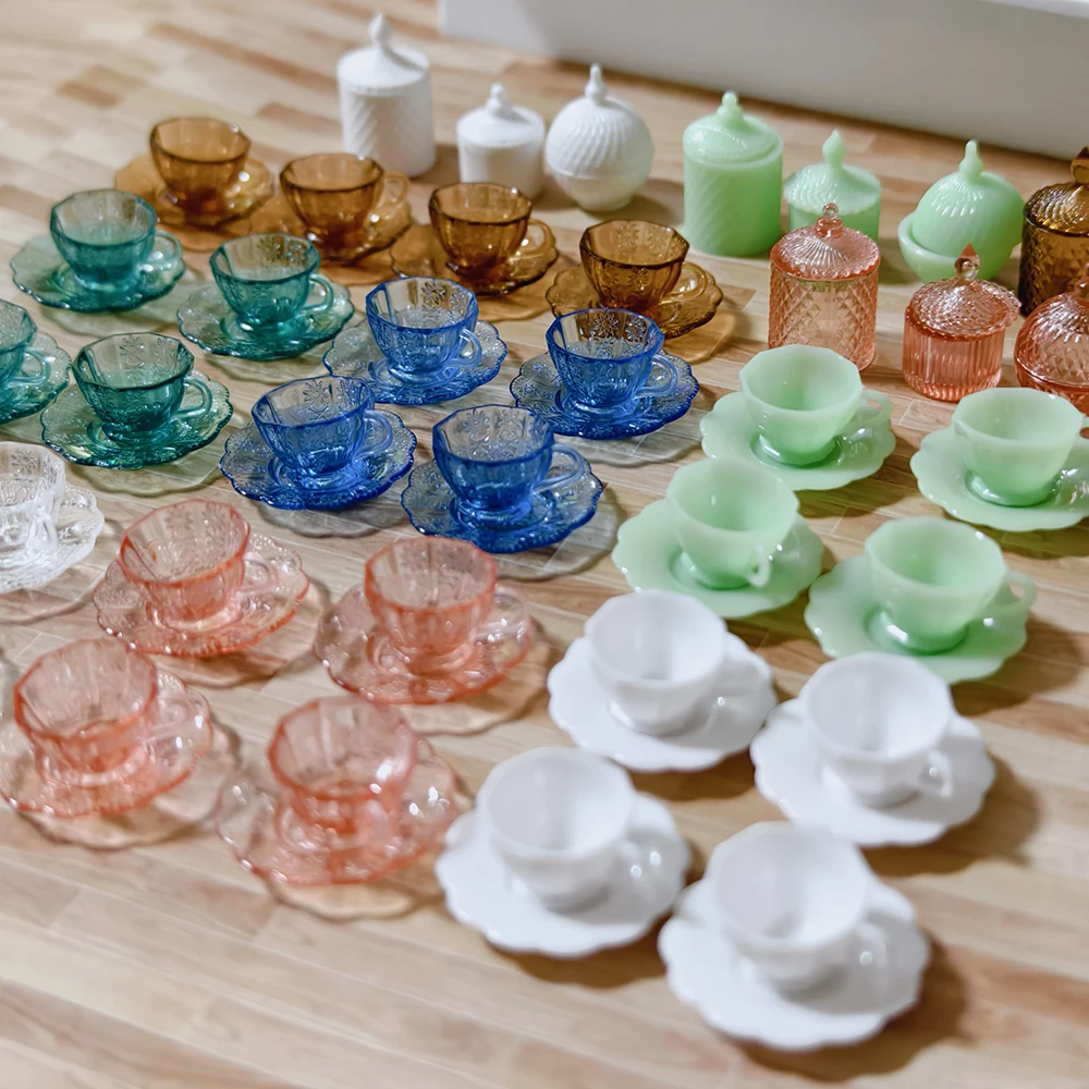 Kotkiddy - Set Di 6 Cibi In Miniatura Per Casa Delle Bambole, Pasta E Tè, Giocattolo In Scala Per Accessori - 3