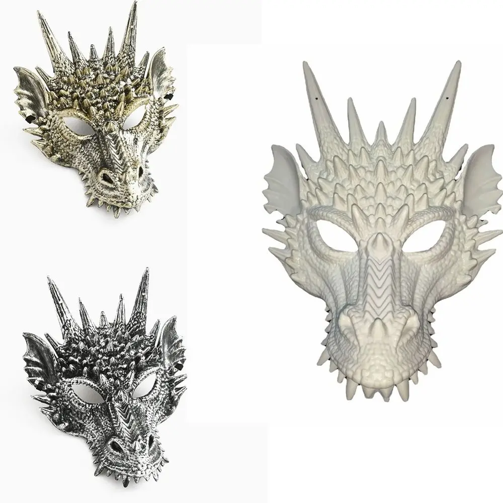 Maschera Cosplay Fai Da Te Fun Full Face 3D Animal Mask Dragon 4D Mask Puntelli Halloween