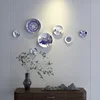 Chinese Blue and White Porcelain Ceramic Wall Decoration, Dining Room, Sofa Background, Wall Storage, Fashion Decoration 2
