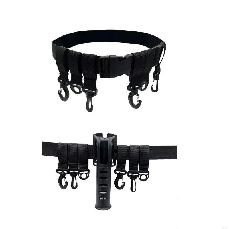 340F Waist Belt Waist Belt for Wader Adjustable Fishing Wading Nylon Belts