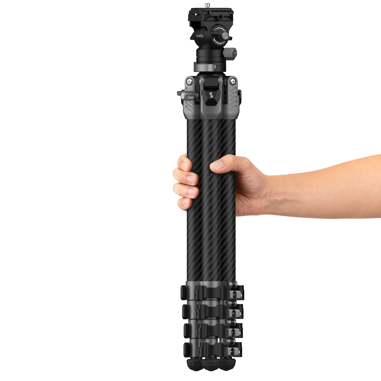 Portable Video Carbon Fiber Tripod 9-Ting Angles Adjustable for Camera Phone Sho