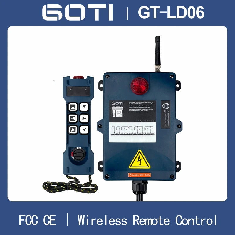 

GT-LD06 промышленный беспроводной крановый подъемник с дистанционным управлением, 6 двухскоростных каналов, бренд GOTI
