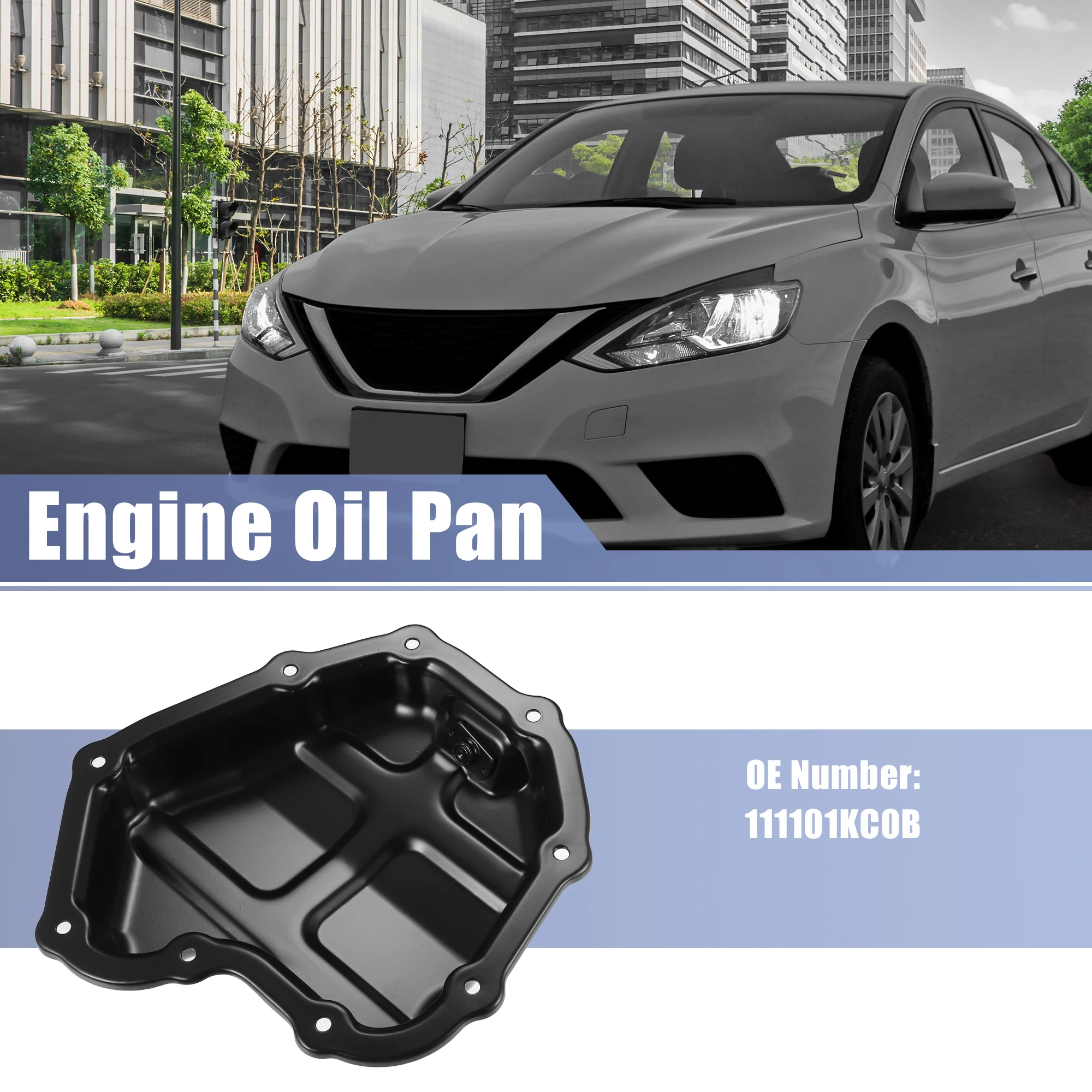 X Autohaux 1pcs Engine Oil Pan No.111101KC0B for Nissan Juke 2011- for Nissan Sentra