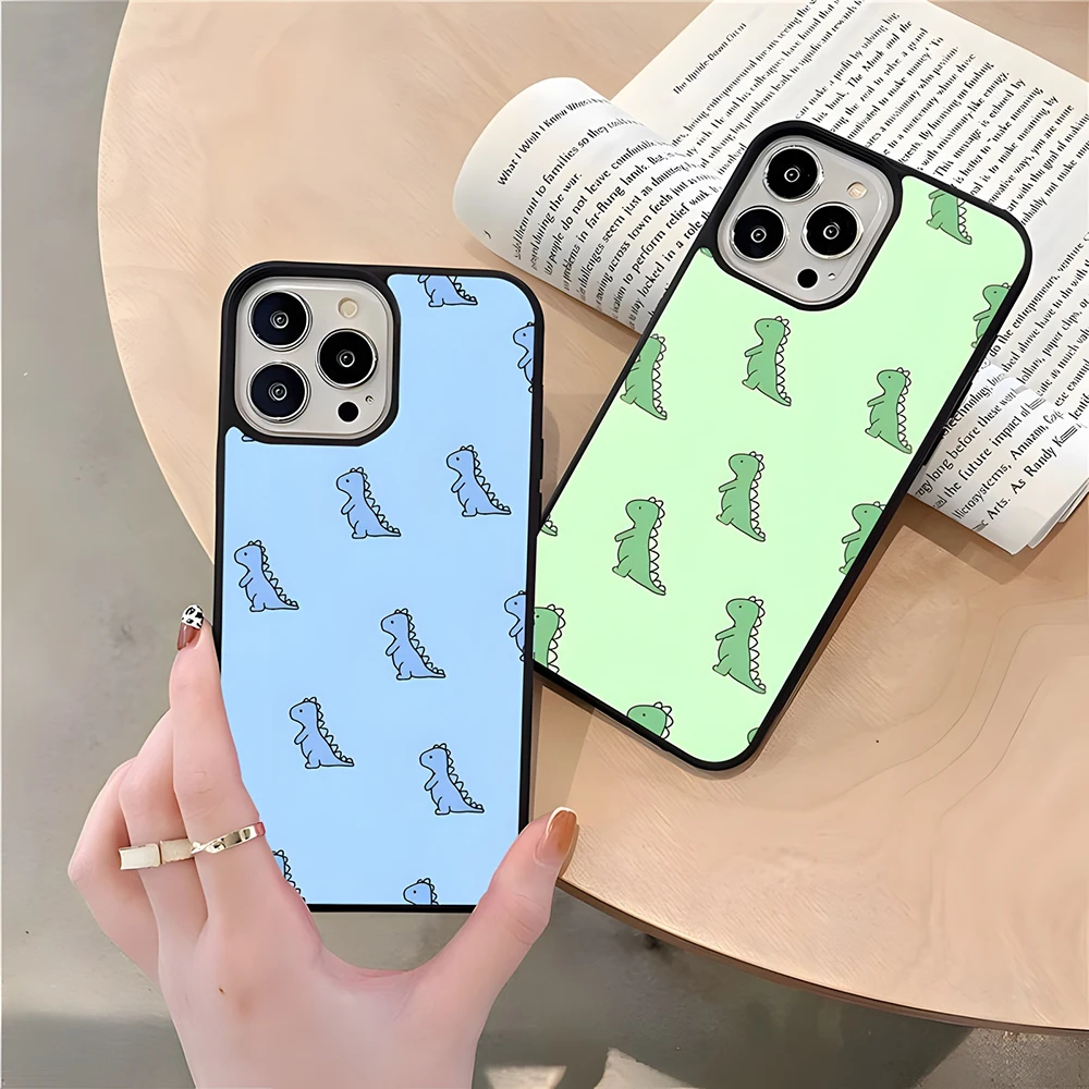 Simpatica Custodia Per Telefono Dino Custodia Per Pc + Tpu Per Samsung Galaxy S20 Ultra S10 Lite 2020 S9 S8 Plus S7 S6 S10 5G Funda Shell Cover Luxury