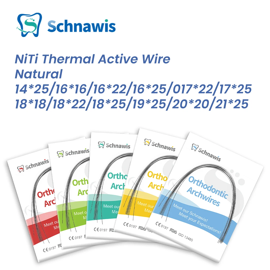 10 Pz/Borsa Archi Ortodontici Dentali Niti Thermal Active Wire Arch Wire Rettangolare Naturale Per Materiali Dentali Ortodonzia