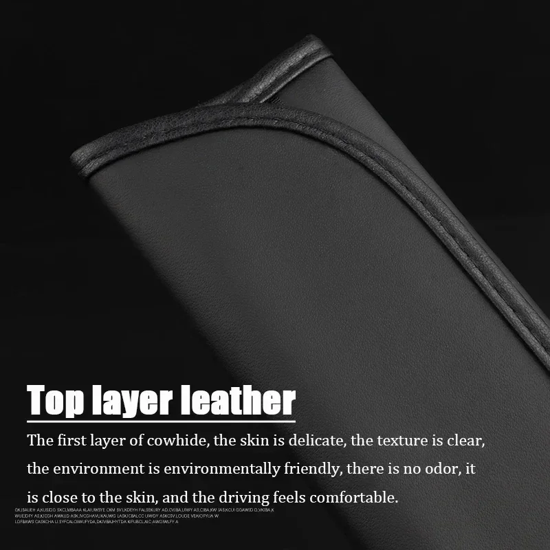 Car Seat Belt Leather Safety Belt Shoulder Cover 2Pcs For VW Audi A3 A4 A5 A6 A7 A8 Q3 Q5 Q7TT RS