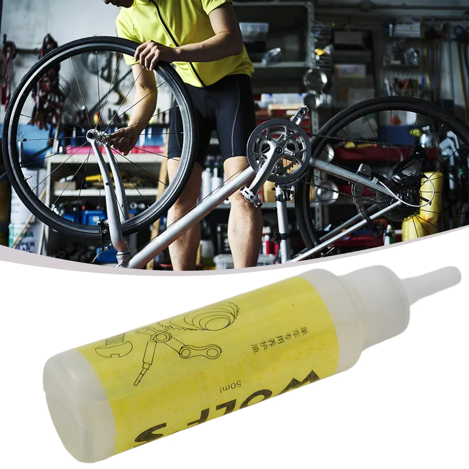 

50ml Bicycle Chain Special Lube Lubricat Oil Cleaner Repair Anti-rust And Dust-proof Maintenance Oil Tool Flywheel Lubricant