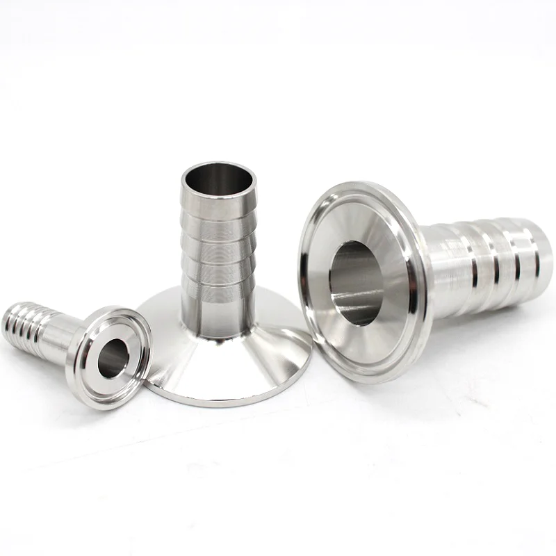Pipe Fitting Water Pipe Fitting Hose Pipe Fitting OD 8MM-51MM Stainless Steel SS304 SS316L Sanitary Hose Barb Pipe Fitting Ferrule OD 50.5mm-64mm fit Tri Clamp