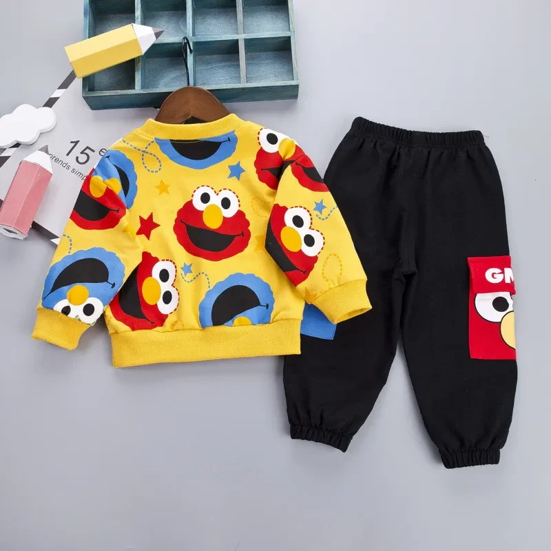 Kids Clothes Spring Kids Boys Girls Casual Clothes Kids Cartoon T-Shirt Pants 2Pcs/Set Infant Cotton Clothing Set Children Fashion Tracksuit