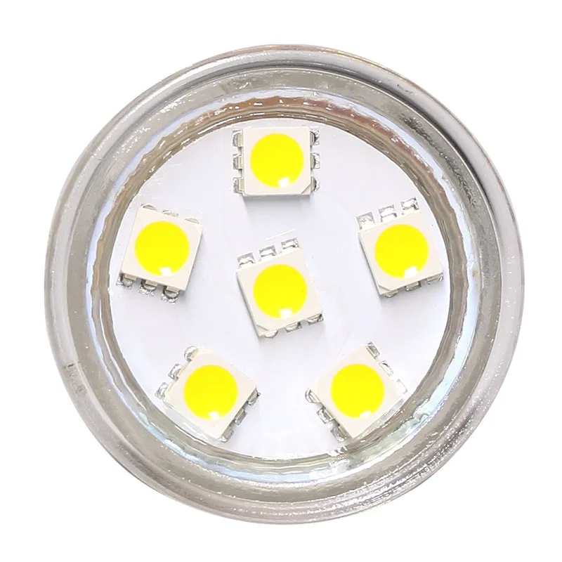 LED Spotlight Dimmable MR11 LED Bulb 6LED SMD 5050 12V 24V 15W Halogen Replacement GU4 Bi-Pin Base 2pcs/lot