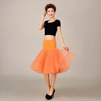 Short Tutu Petticoat Crinoline 50s Swing Vintage Tutu 26" Retro Underskirt Petticoat Fancy Net Rockabilly - Image 4