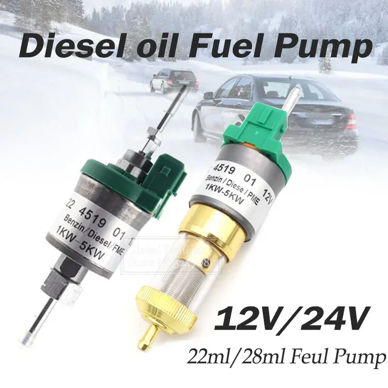 12V/24V 22ML/28ML Universal Heizöl Pumpen Parkplatz Heizung Pumpe Hilfs Für  1KW-5KW auto Heizung Pumpe Diesel Auto Zubehör - AliExpress