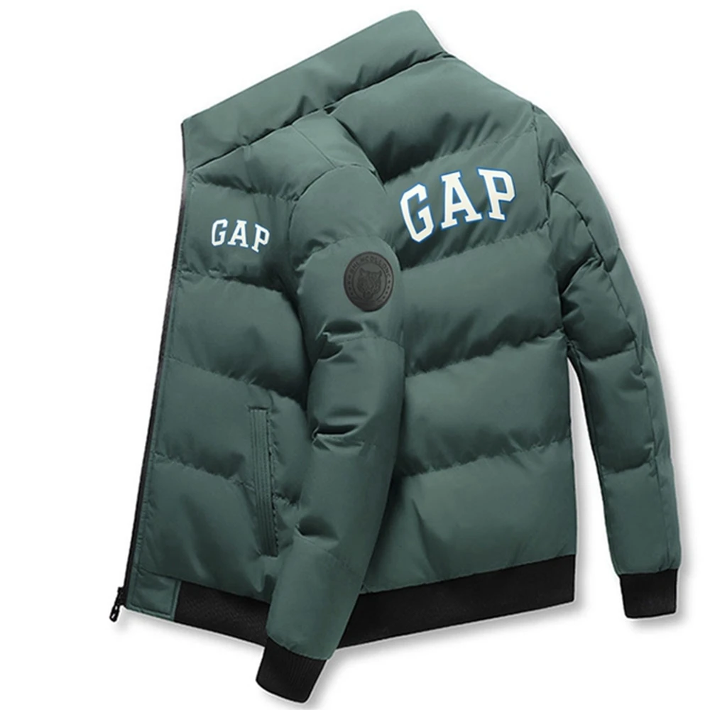 

Autumn and Winter Korean Thickened Down parka Coat Short Style Cotton-padded Jacket Men's Cotton-padded Coat Collarless