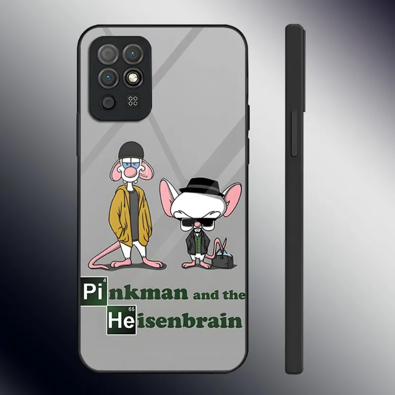 Фото Мультяшный фильм Pinky And The Brain чехол для телефона из закаленного стекла для Huawei Smartp Z P30 P40 P50 P20 P9 Pro Plus 2019 2021 чехол №4