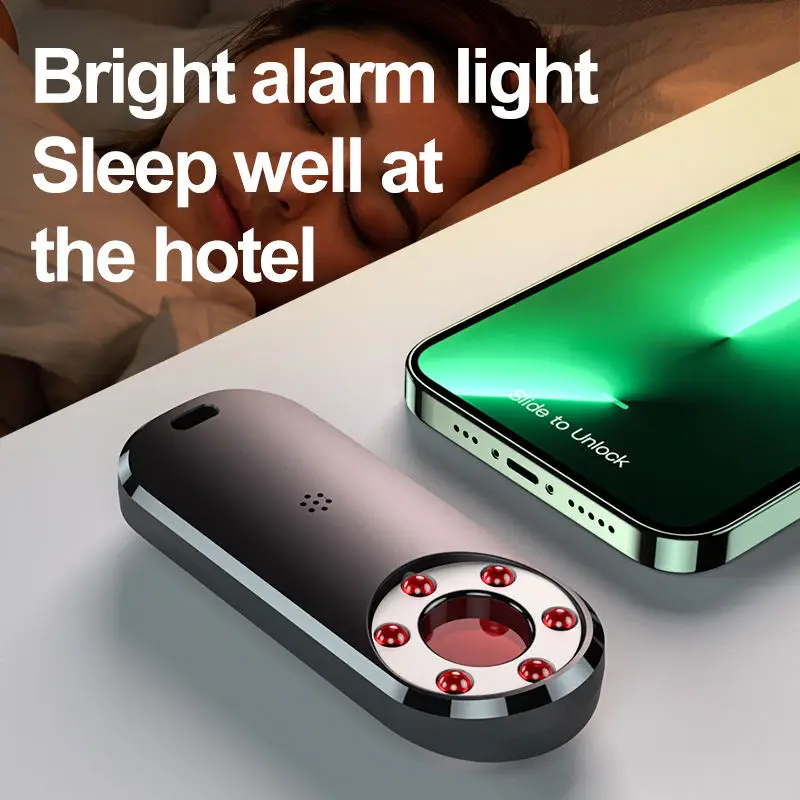 Portable Mini Camera Detector Anti-Candid Camera Detector Hotel Cam Finder Alarm Anti-Candid Infrared Scanner AK400 Scanner