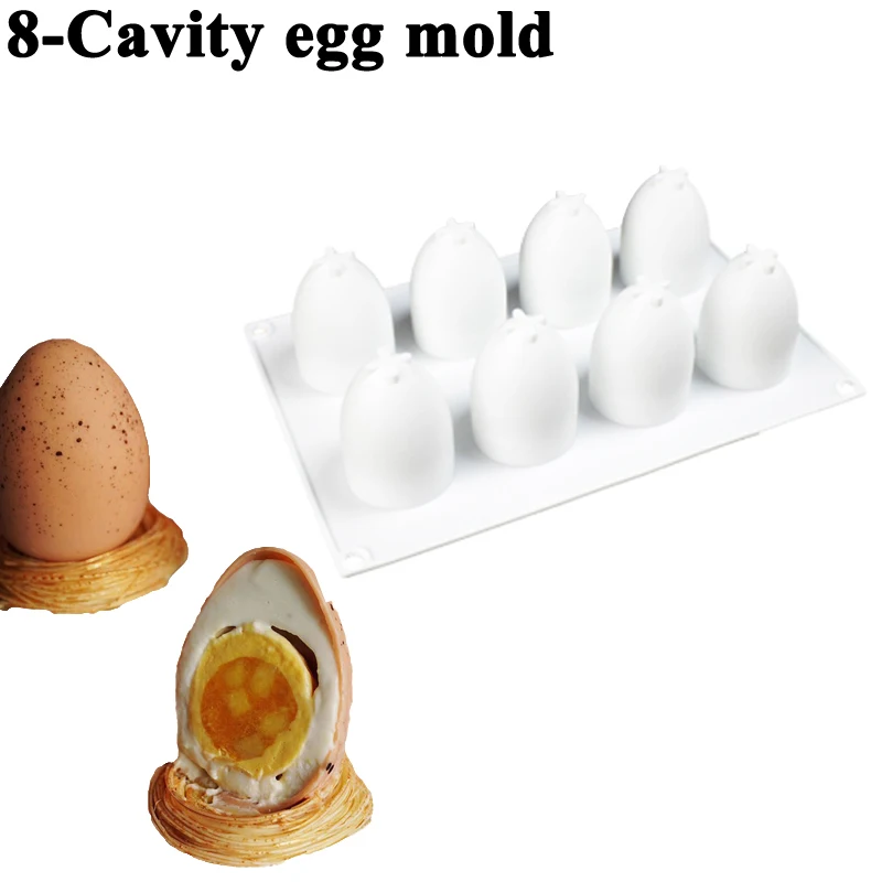 8-Cavity egg mold