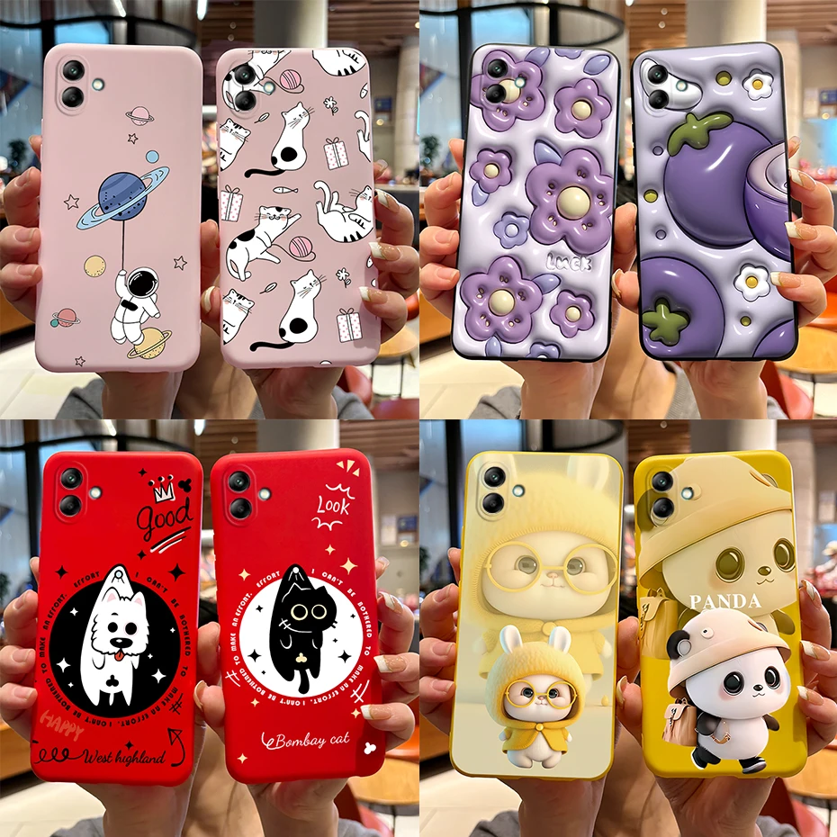Per Samsung Galaxy A05 A05S Custodia Sm-A055F A057F 2023 Cute Rabbit Panda Cover Custodia Morbida In Silicone Per Samsung A05 A05S Shell