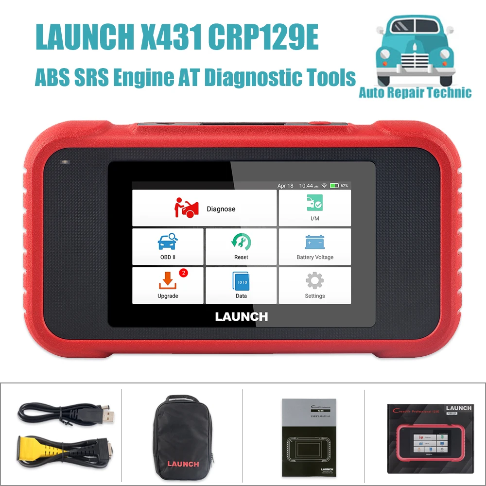 Licencia Office 2021 Escáner De Diagnóstico LAUNCH CRP129E - Lee Y Borra Fallos ABS, SRS, Motor, EPB, Actualización Gratuita Vitalicia Herramienta Diagnóstico ABS SRS Motor