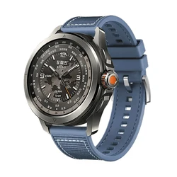 Premium 22mm Composite Silicone Watch Strap - Versatile Wristband Replacement for 22MM Width (Ocean Blue)