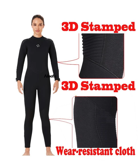 Full Body Neoprene Women Wetsuit Snorkeling Swimming Diving Wet Suit for  Water Sports Front Zipper Wetsuits for Women