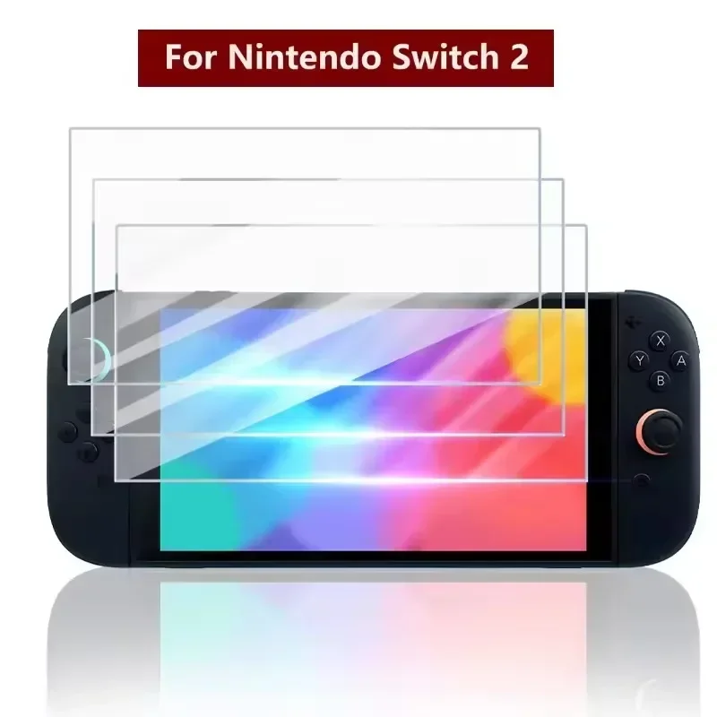 1/2/3Pack Premium-Schutzfolie aus gehärtetem Glas für Switch 2, Switch2, Displayschutzfolie, HD, klar, kratzfest, Schutzglasfolien – Detail 1