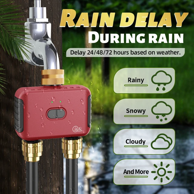 WIFI ZIGBEE Smart 2 Zone Watering Timer Garden Automatic Irrigation System Drip Sprinkler Controller Valve Smart Life Tuya 4