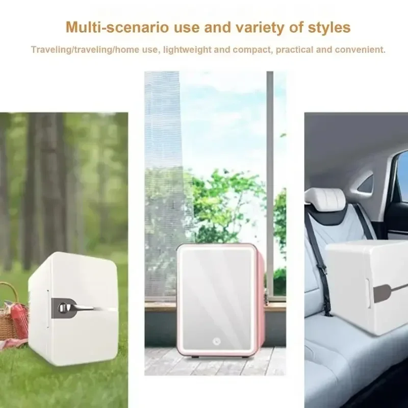 Mini refrigerator 6L semiconductor light sound low energy USB beverage beauty cosmetic mask car refrigerator