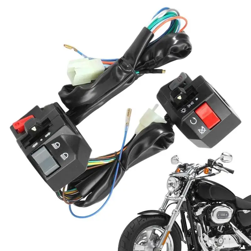 

Handle Bar Switchs Handlebar Control Assembly Electrical & Ignition Switch ATV Bike Handlebar Headlight Switch Horn Signal Wires