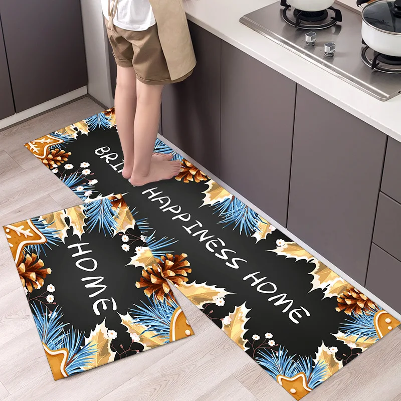 Alfombrilla duradera resistente a la suciedad, alfombra de cocina, puerta de inodoro, alfombrilla de ducha para baño, alfombrilla para pies, alfombra suave antideslizante con dibujos animados