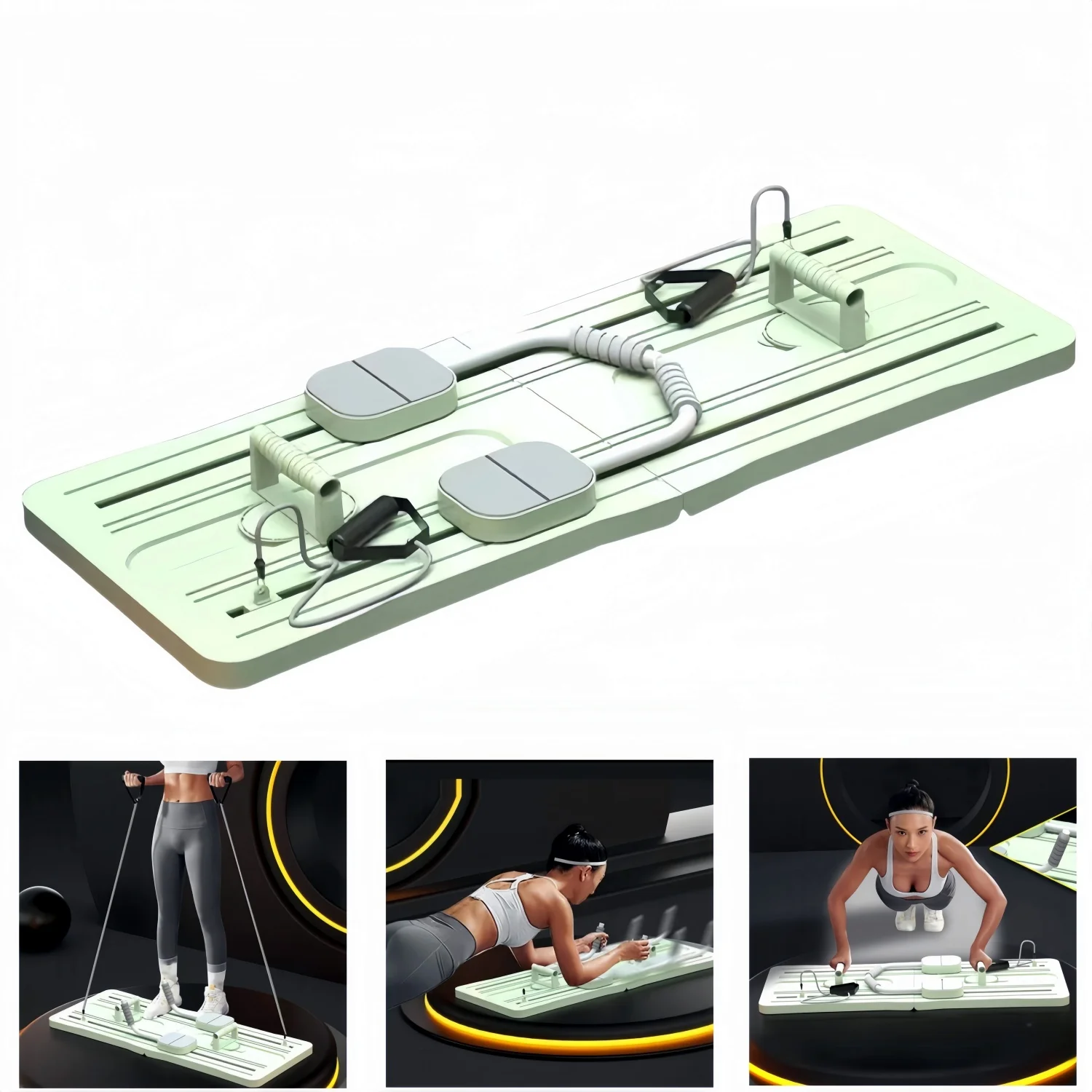 Tavola Per Flessioni Multifunzione, Include 5 Diverse Attrezzature Per L'Allenamento Multifunzione Portatile Pedana Per Flessioni, Brucia Calorie E Aumenta La Forza