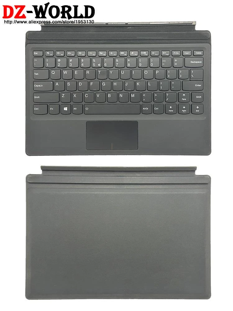 Portable Mini Base Folio Case Backlit Keyboard Lenovo Miix 510 -12IKB Tablet 5N20M13908 5N20N21116 US RU DE TH PT HU CFB