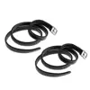 2pcs 51'' 1'' Equestrian Horse Riding Stirrups Belt Leathers with Stainless Steel/Red 1