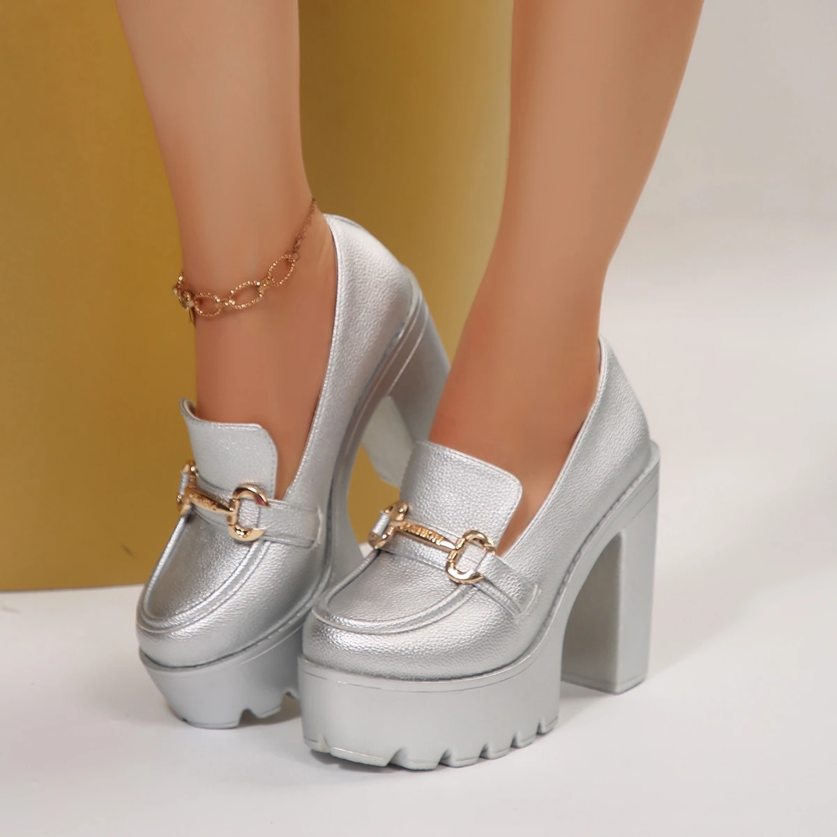 Women High Heel Pumps Outdoor High Heels Platform Shoes Woman Brand Soft Leather Luxury Heels Woman Trend Retro Designer Pumps