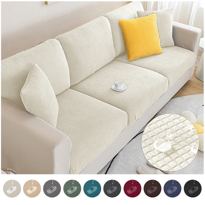 WaterproofSofaCoversForLivingRoomPlaidSofaSeatCoversStretch