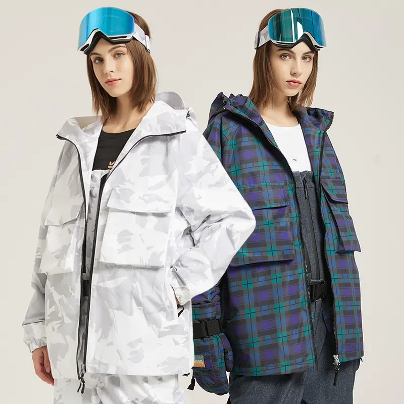 Warm Ski Jacket for Men and Women, Waterproof, Windproof, Skiing and Snowboarding, Female Outdoor Clothing, Fleece, Newest