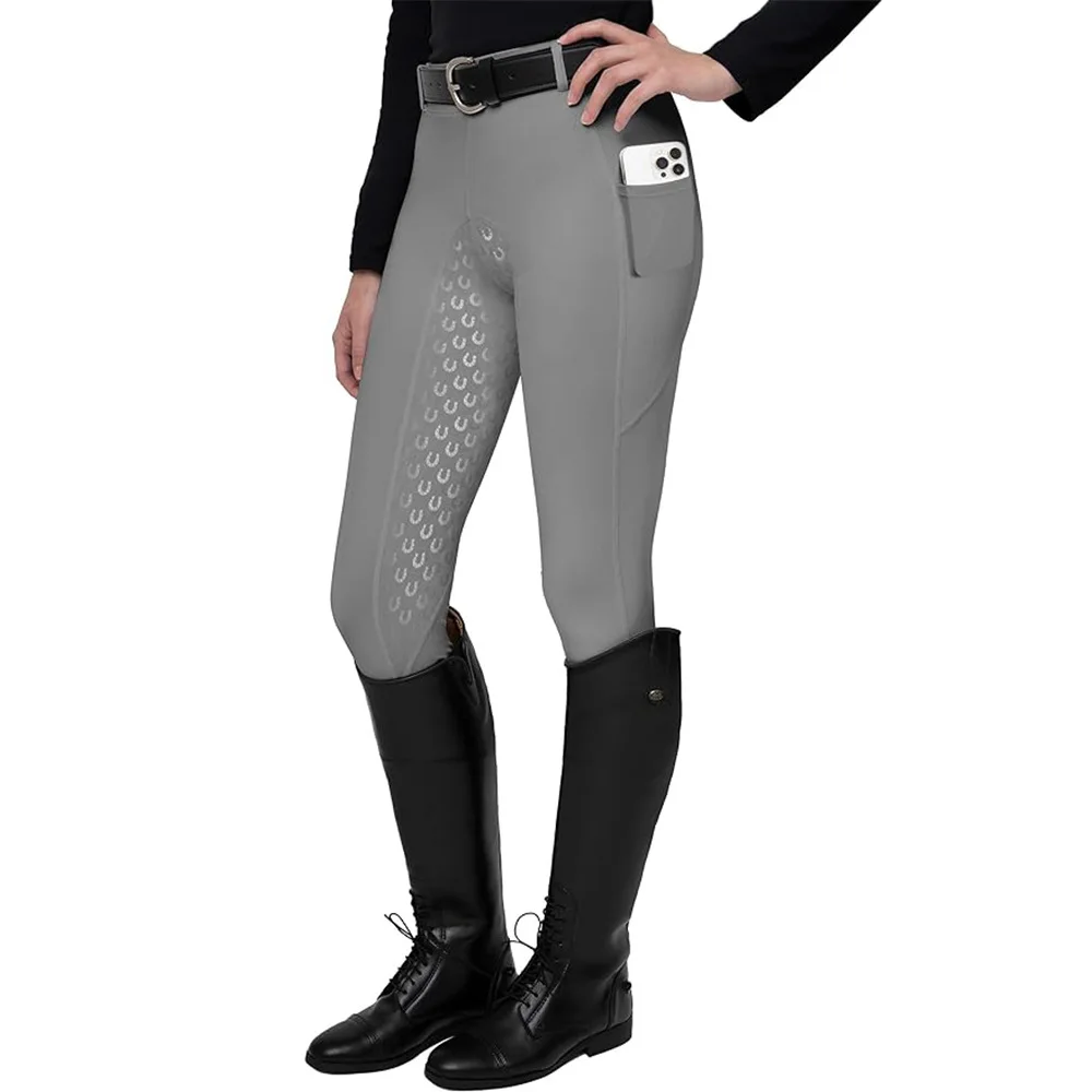 New Sports Women's Full Seat Riding Anti slip quick drying Tights Active Silicon Grip Horse Riding Tights Equestrian Breeches 4